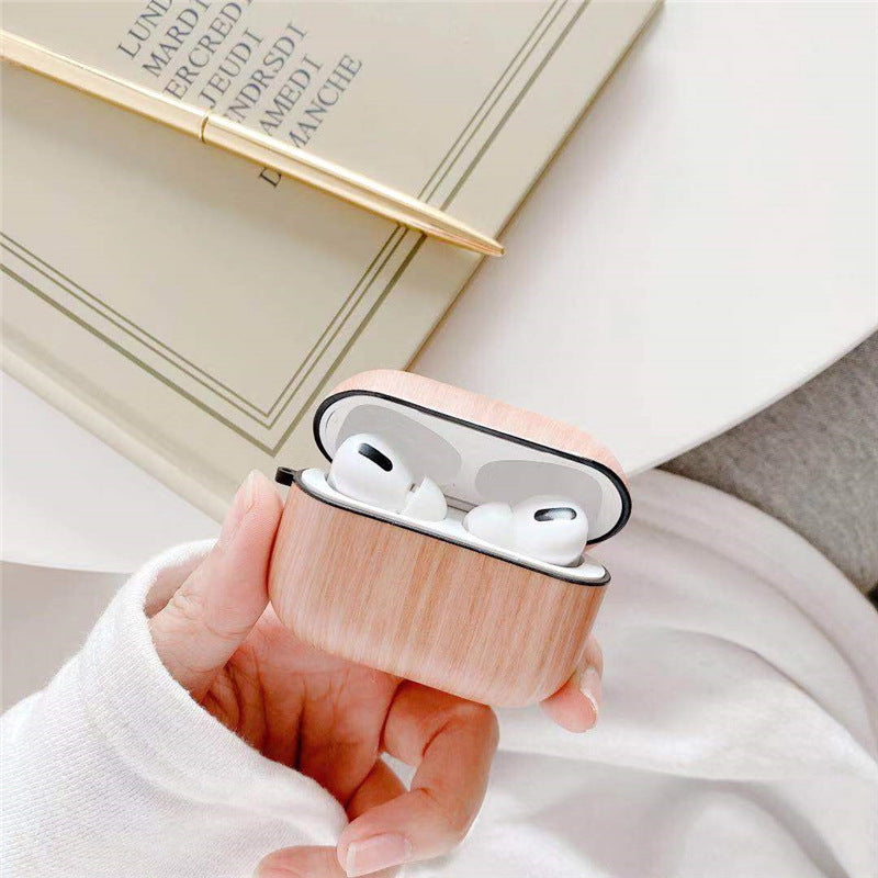 Luxury Wood Grain AirPods Cases