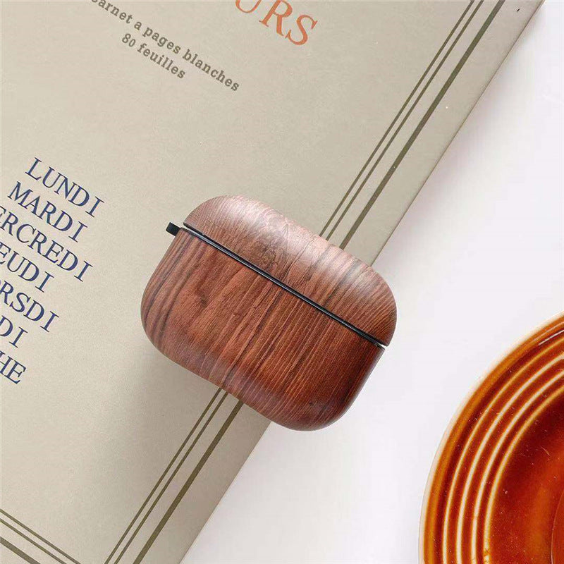 Luxury Wood Grain AirPods Cases