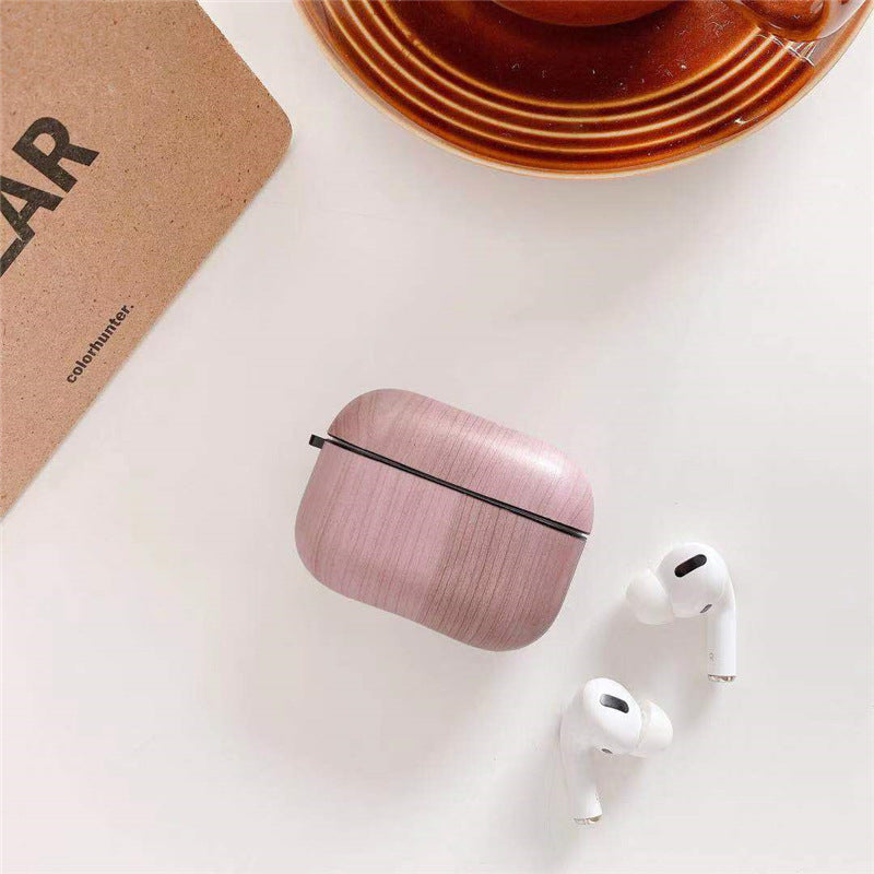 Luxury Wood Grain AirPods Cases