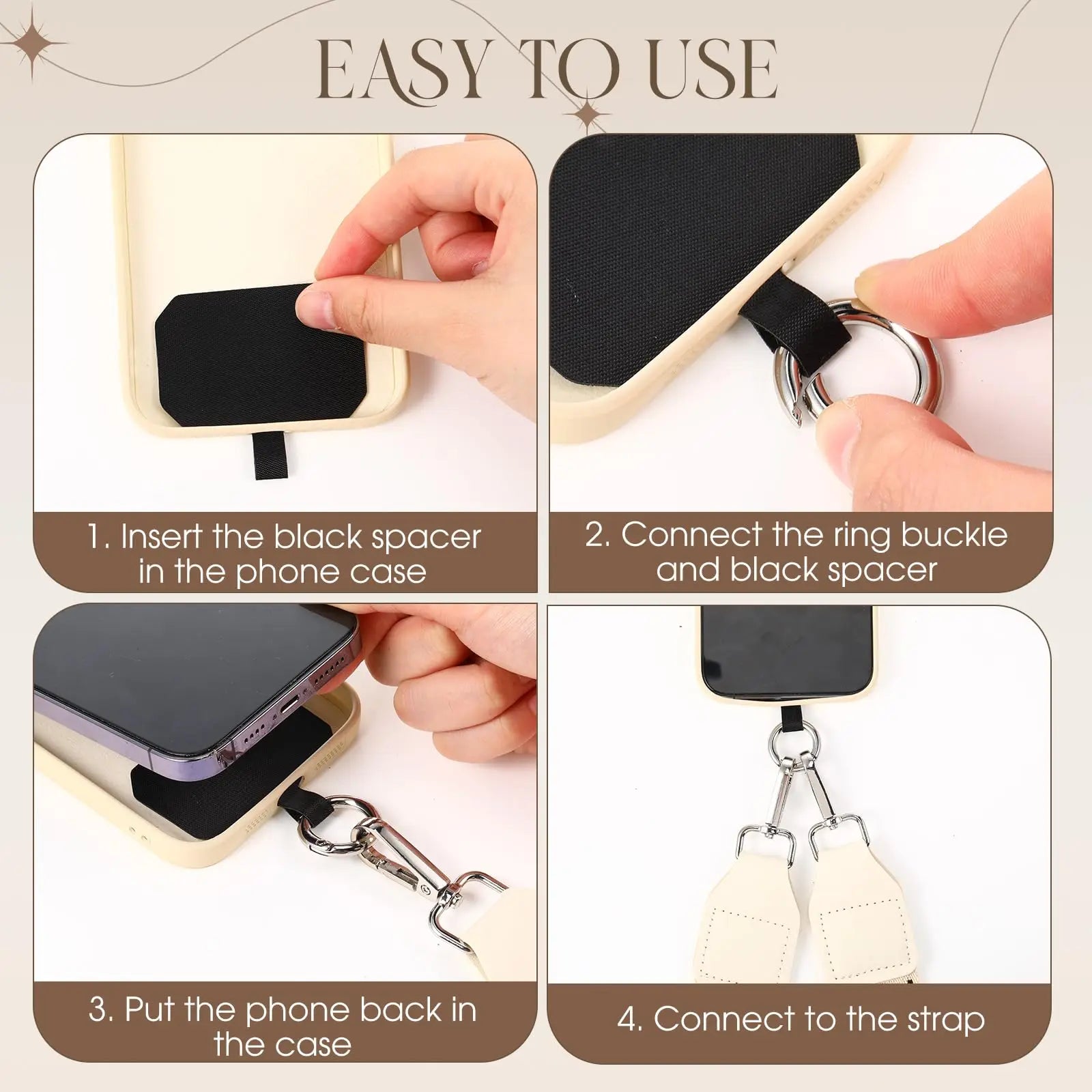 Phone Lanyard With Zipper Pocket and Storage Bag