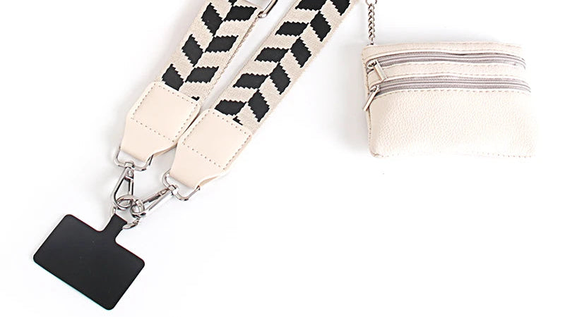 Phone Lanyard With Zipper Pocket and Storage Bag