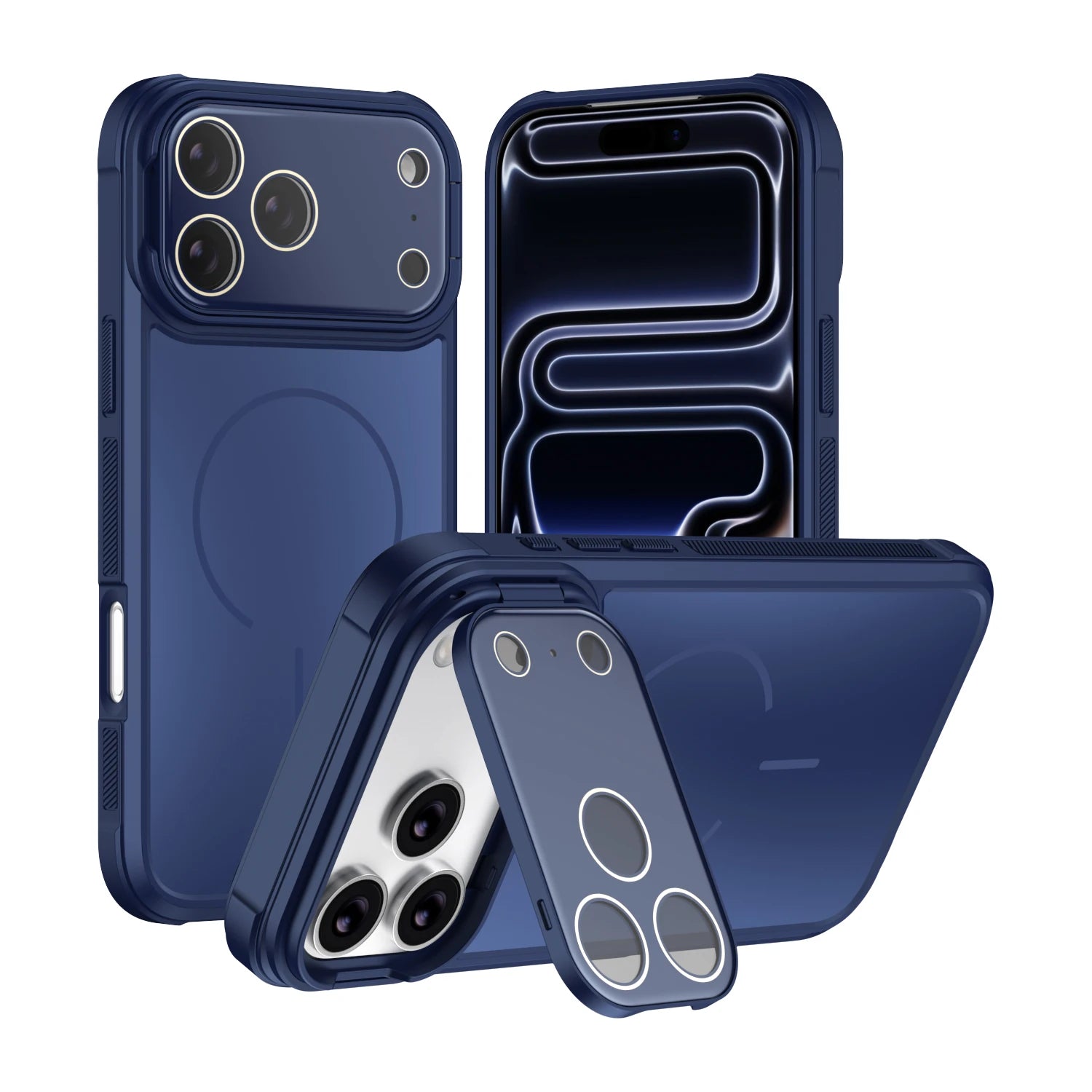 Luxury Iphone  Magsafe Camera Protect Stand Holder Case