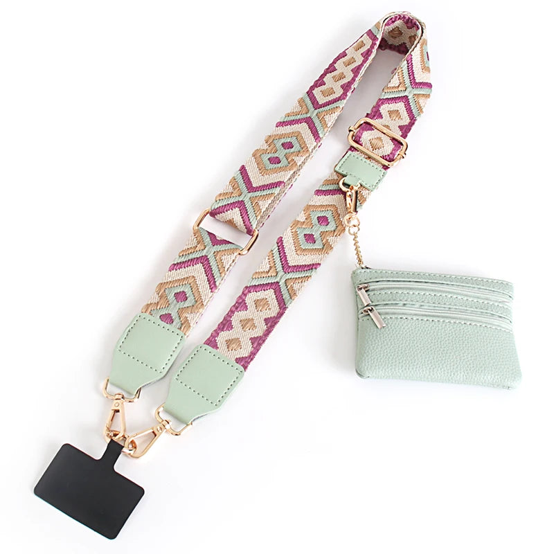 Phone Lanyard With Zipper Pocket and Storage Bag