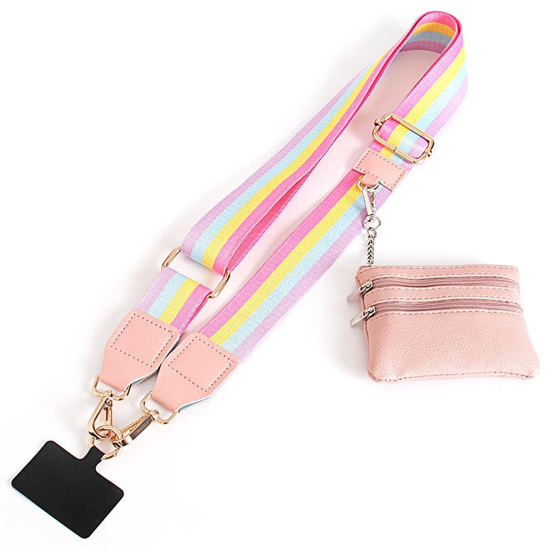 Phone Lanyard With Zipper Pocket and Storage Bag
