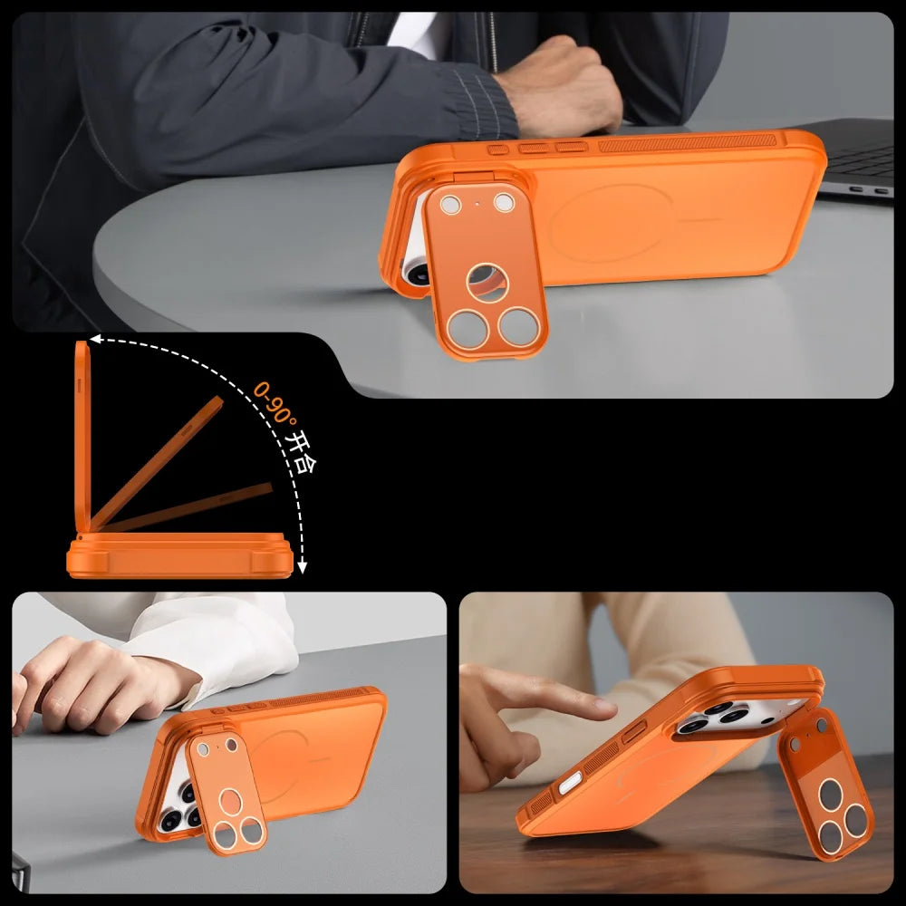 Luxury Iphone  Magsafe Camera Protect Stand Holder Case