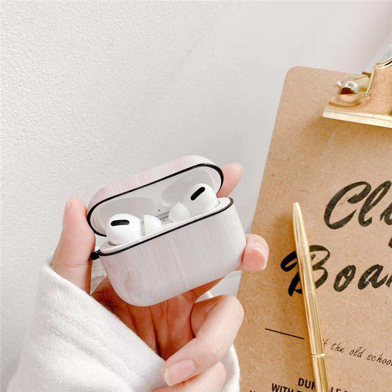 Luxury Wood Grain AirPods Cases