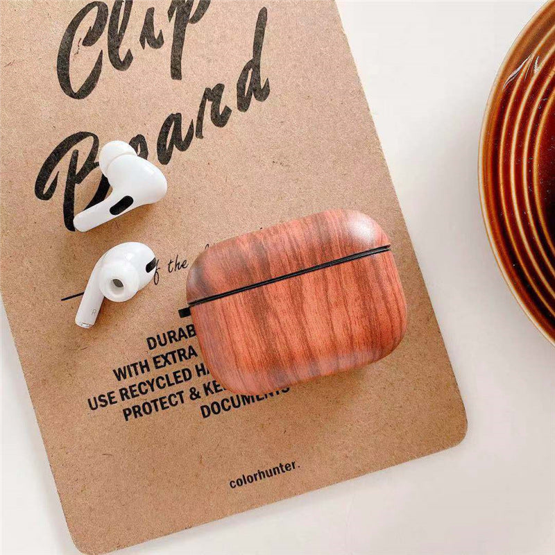 Luxury Wood Grain AirPods Cases