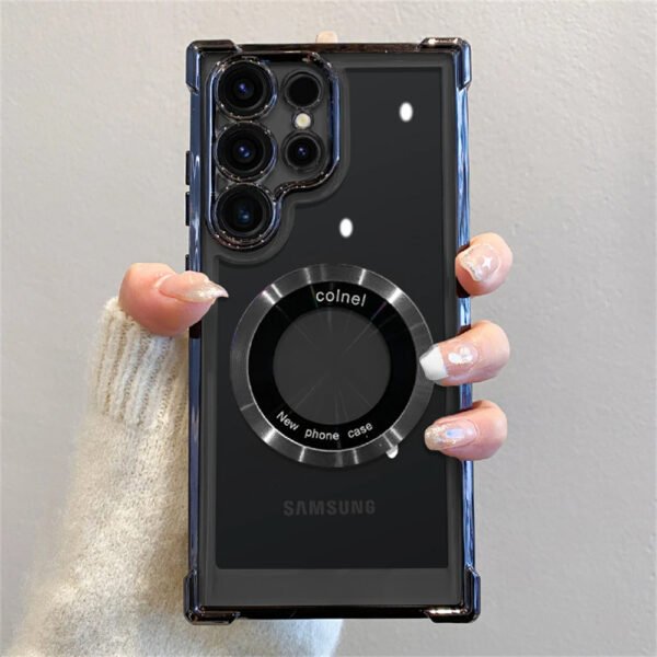 Samsung Magnetic Transparent Phone Case - Image 5