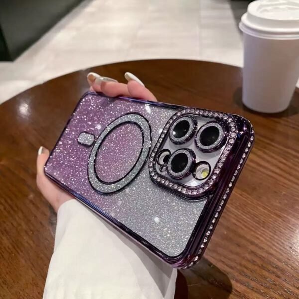 Iphone Glitter Magnetic Phone Case All-inclusive - Image 3