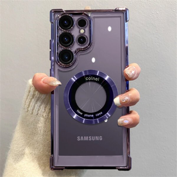 Samsung Magnetic Transparent Phone Case - Image 3